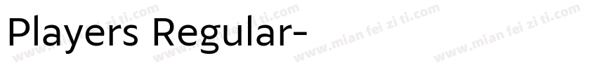 Players Regular字体转换